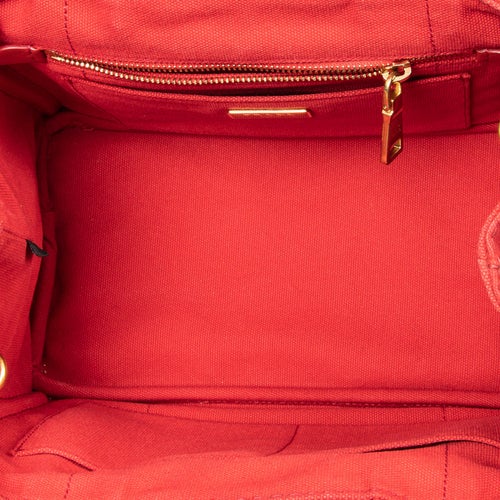 Prada Canvas Canapa Tote Small