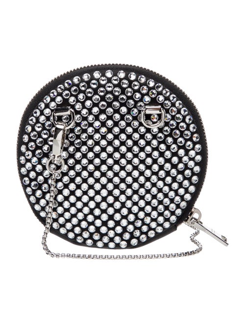 Prada Enameled Metal Triangle Minaudière