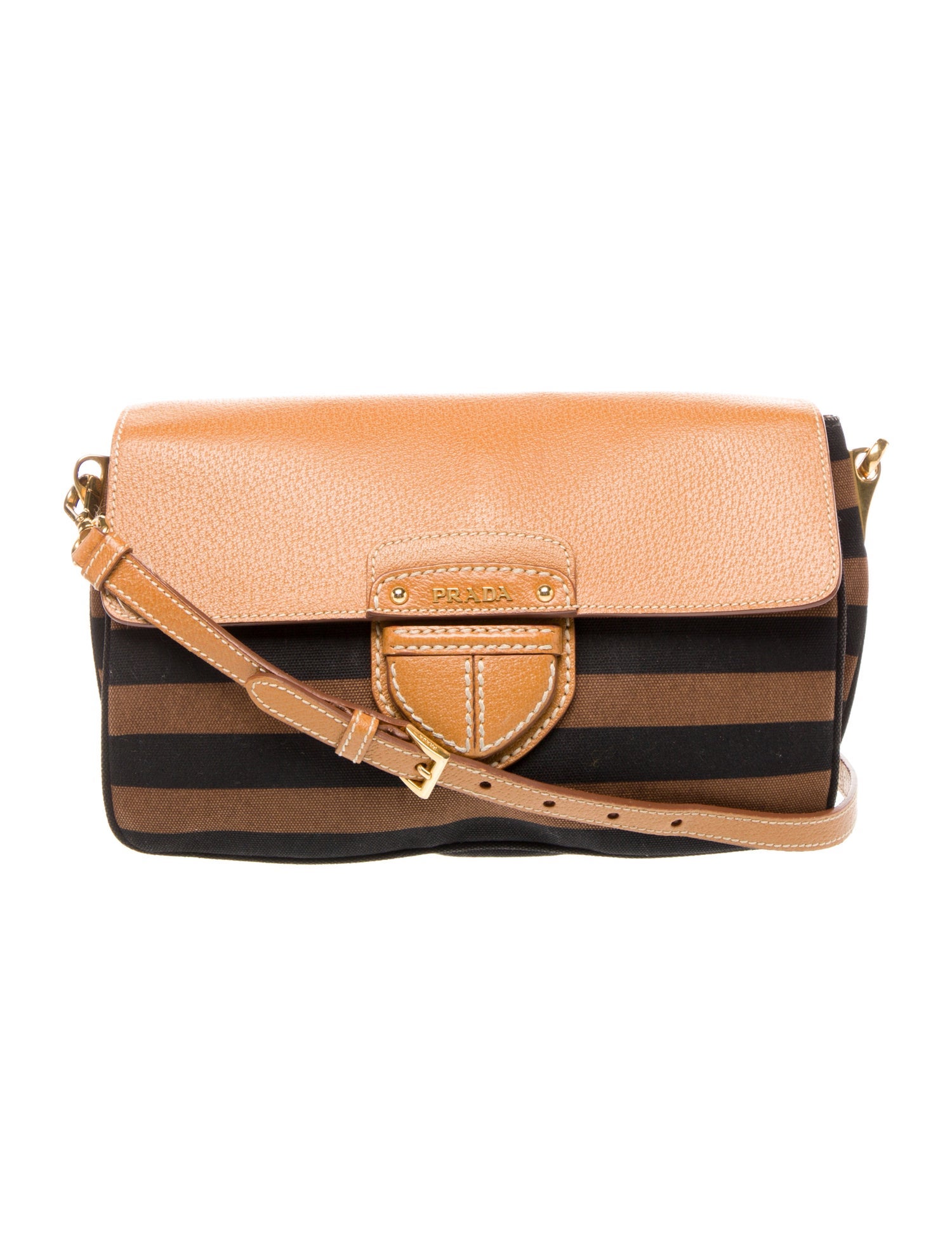 Prada Cinghiale Leather Shoulder Bag