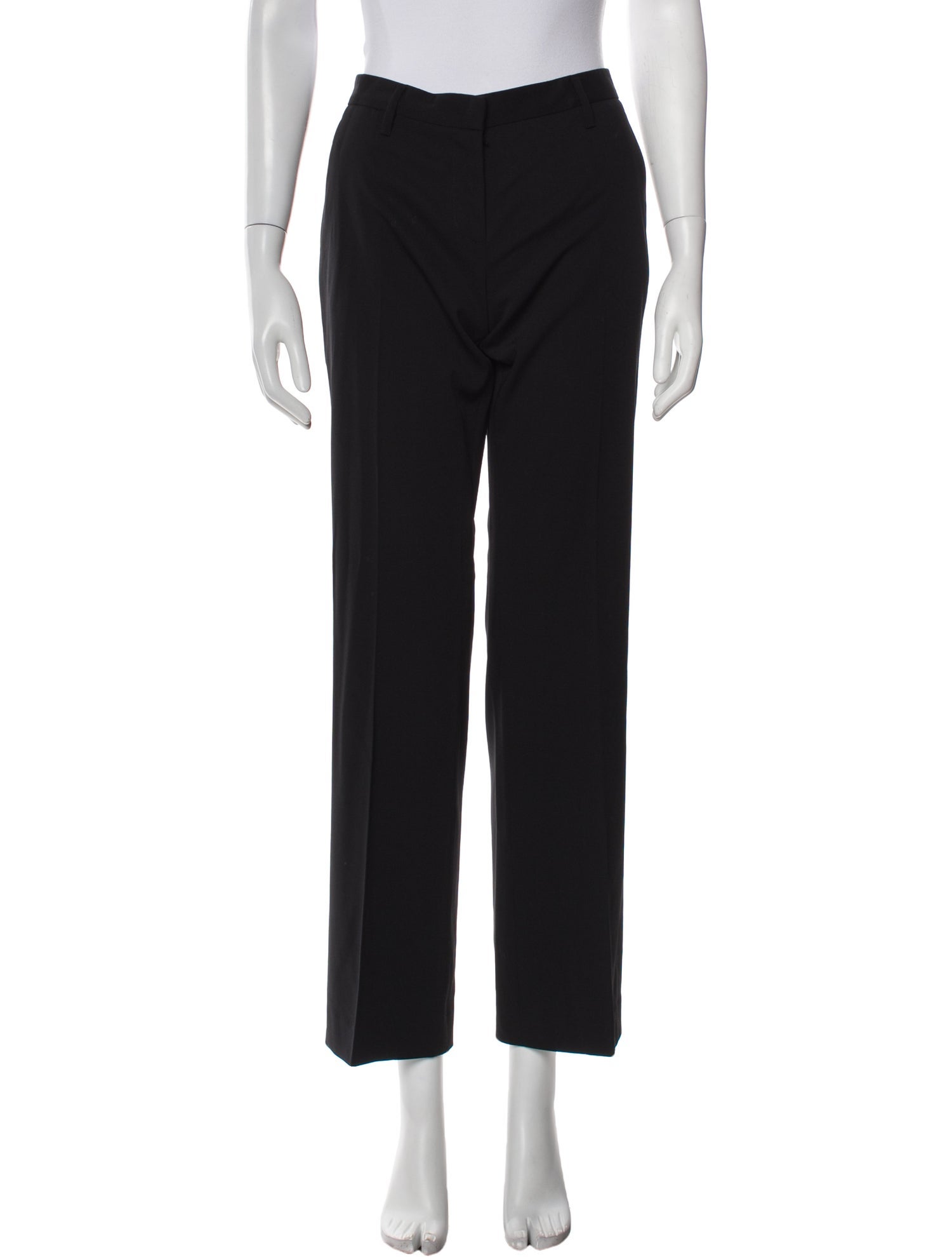 Prada Virgin Wool Straight Leg Pants