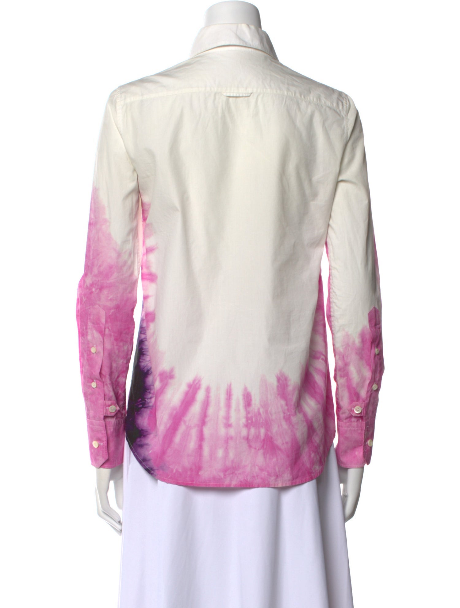 Prada 2019 Tie-Dye Print Button-Up Top