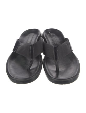 Prada Signature Logo Flip Flops