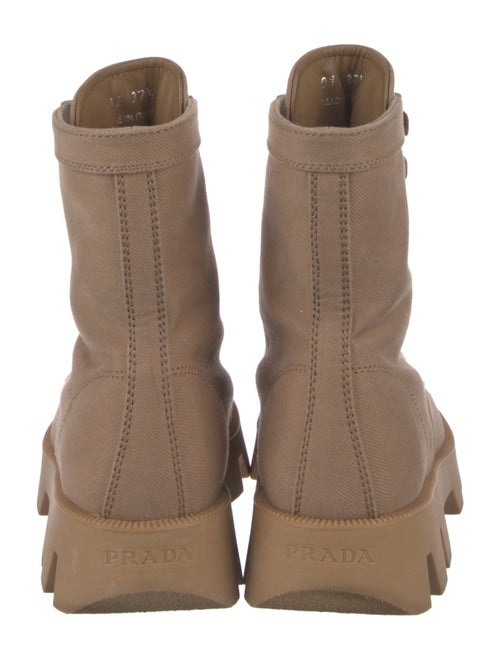 Prada Canvas Combat Boots