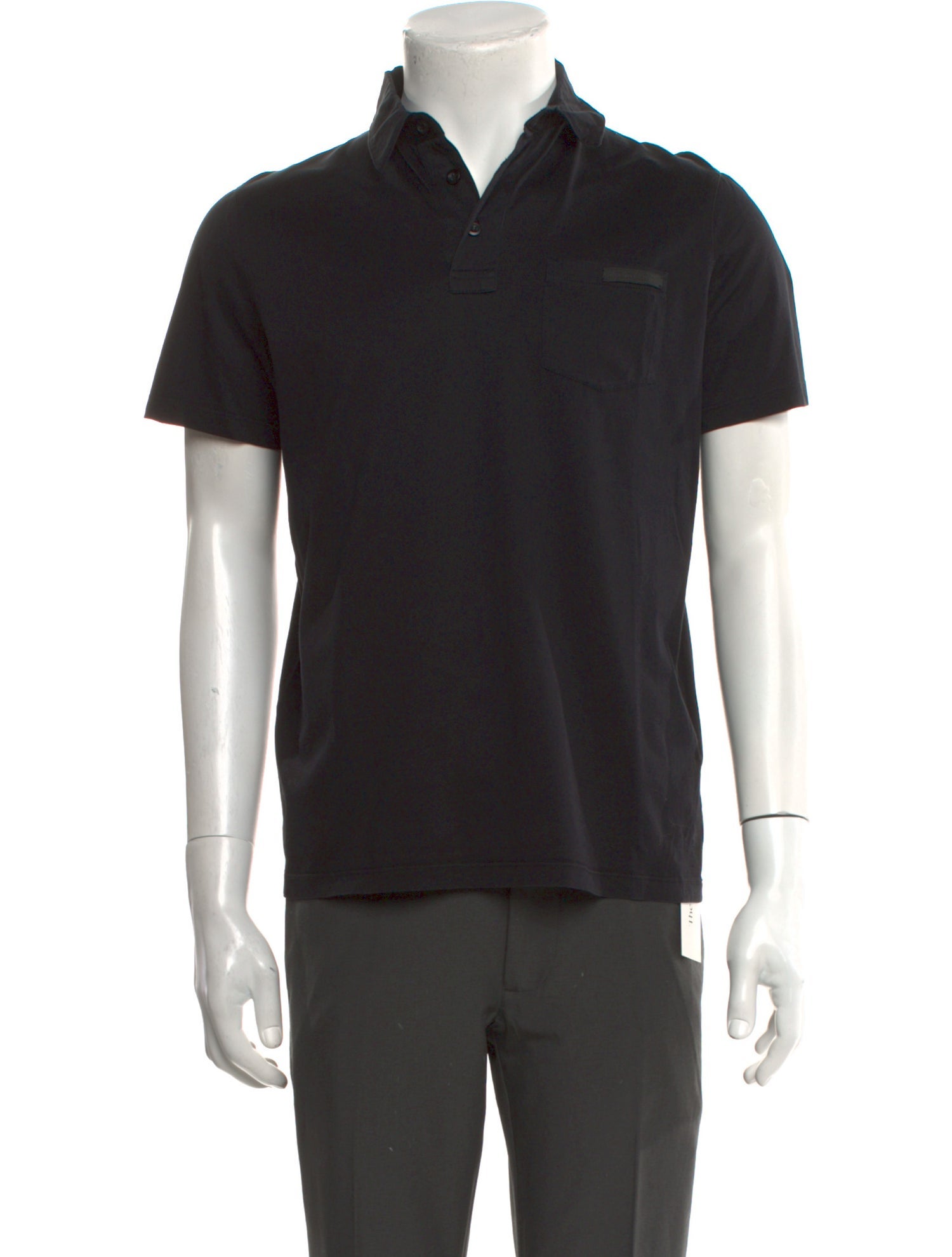 Prada 2017 V-Neck Polo Shirt