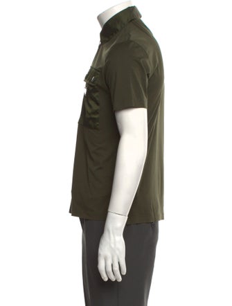 Prada 2019 Enameled Metal Triangle Polo Shirt