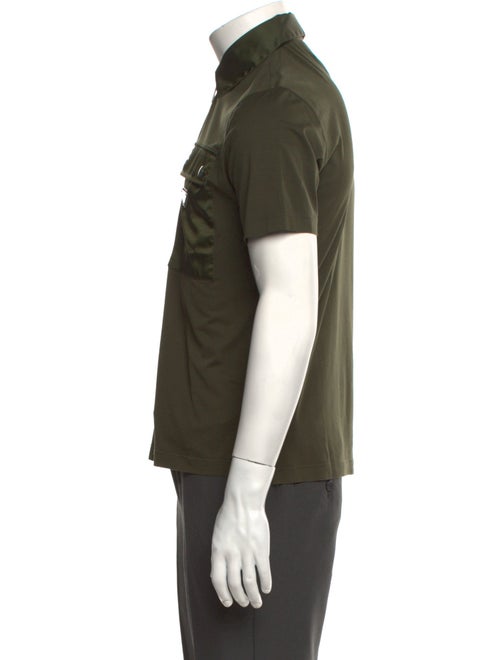 Prada 2019 Enameled Metal Triangle Polo Shirt