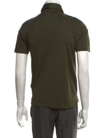 Prada 2019 Enameled Metal Triangle Polo Shirt