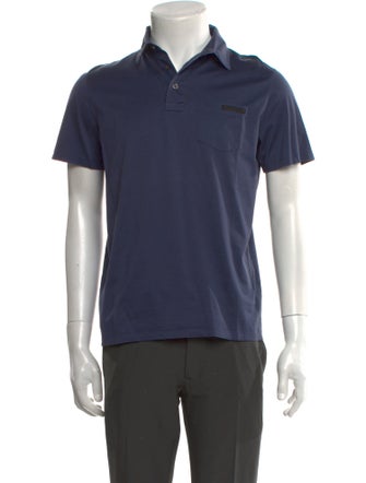 Prada 2017 V-Neck Polo Shirt