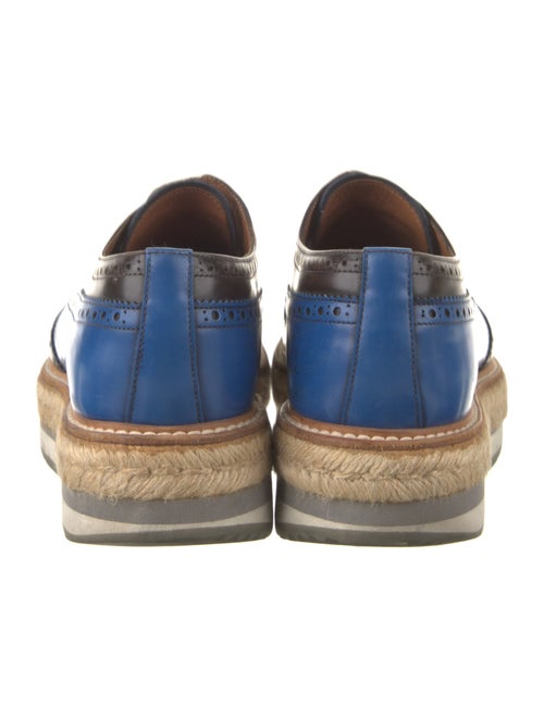 Prada Leather Lasercut Accents Loafers