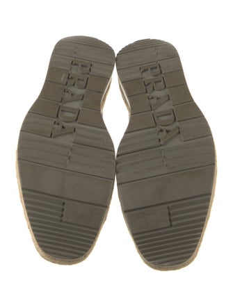 Prada Leather Lasercut Accents Loafers