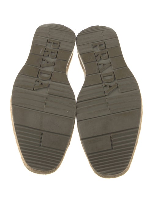 Prada Leather Lasercut Accents Loafers