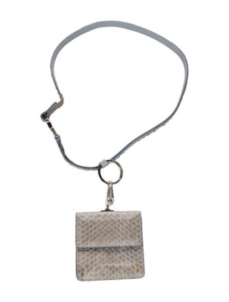 Prada Snakeskin Leather Wallet