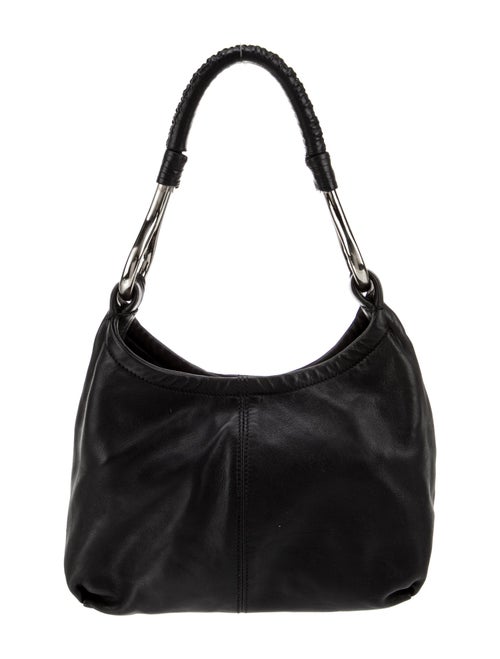 Prada Enameled Metal Triangle Hobo