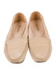 Prada Leather Whipstitch Trim Moccasins