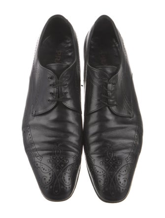 Prada Leather Lasercut Accents Brogues