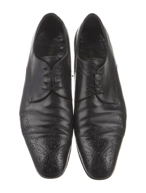 Prada Leather Lasercut Accents Brogues