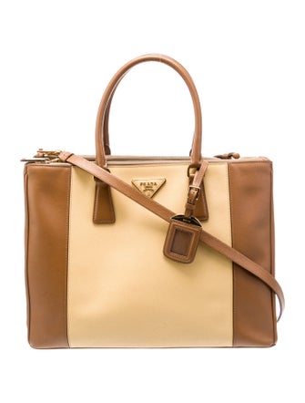 Prada Saffiano Leather Galleria Double Zip Large