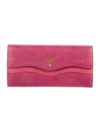 Prada Saffiano Metal Leather Wallet