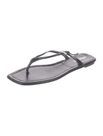 Prada Patent Leather Flip Flops