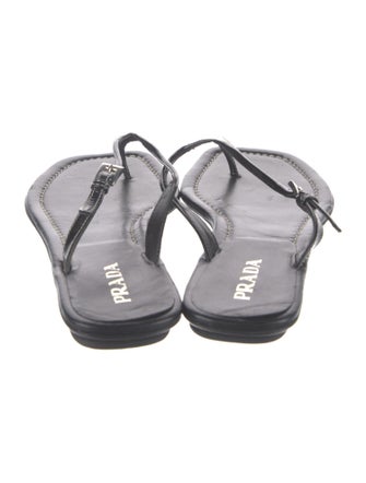 Prada Patent Leather Flip Flops