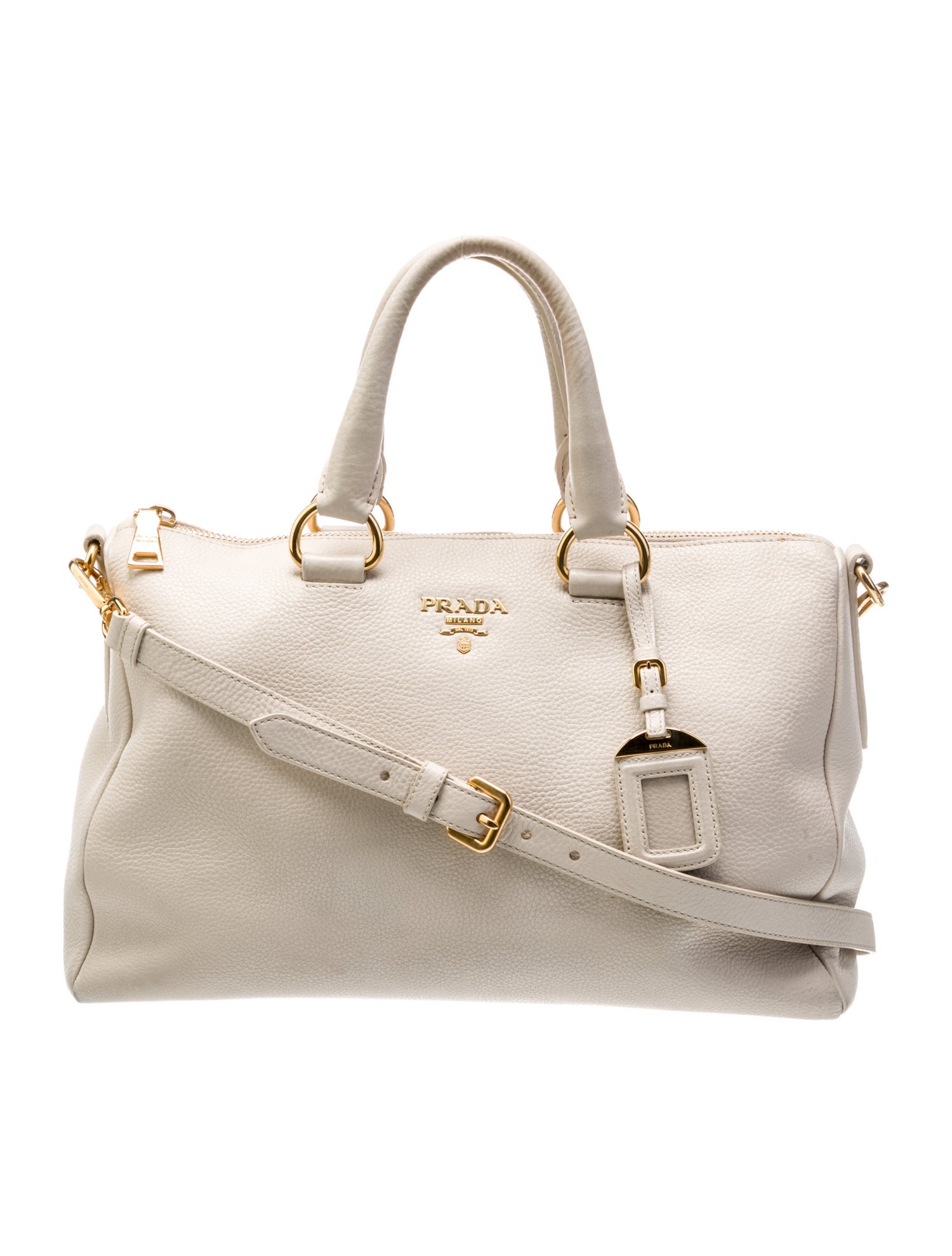 Prada Vitello Daino Leather Top Handle Bag