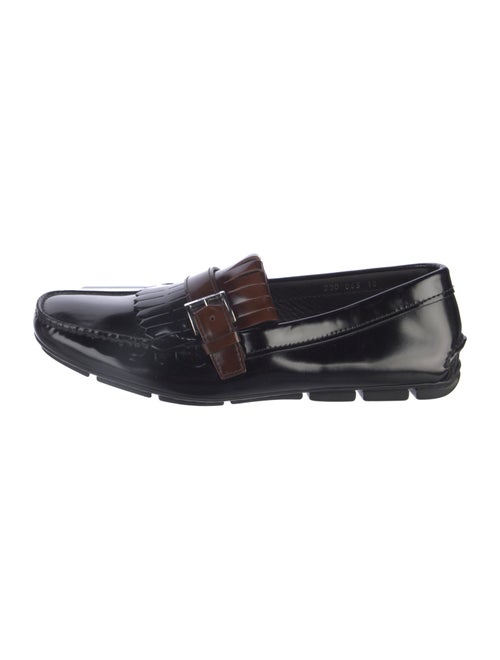 Prada Leather Fringe Trim Accent Drivers