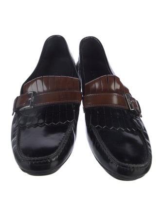 Prada Leather Fringe Trim Accent Drivers