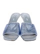 Prada Satin Crystal Embellishments Slides