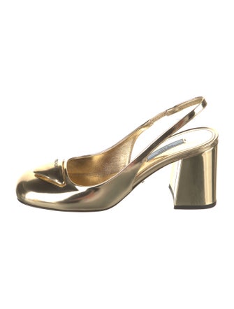 Prada Patent Leather Slingback Pumps