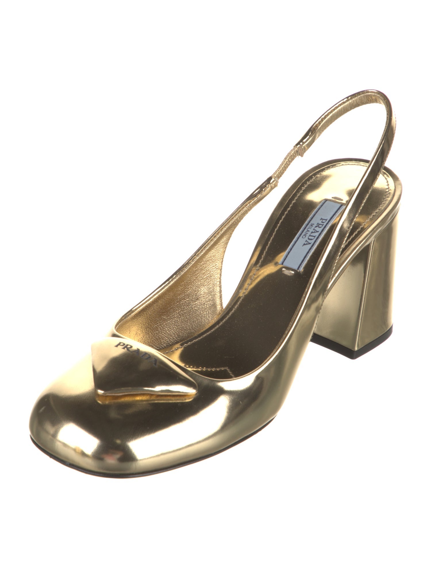 Prada Patent Leather Slingback Pumps