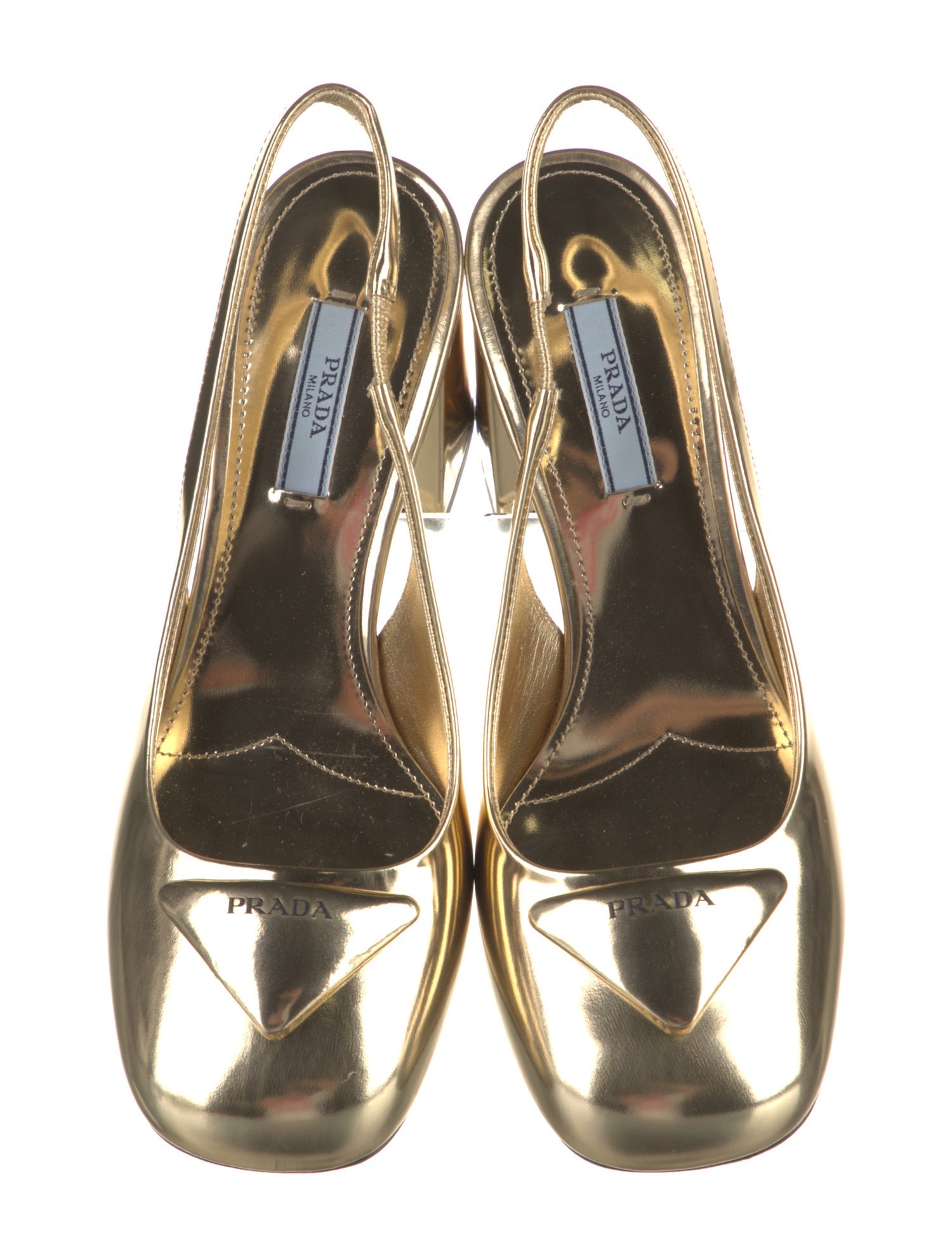 Prada Patent Leather Slingback Pumps