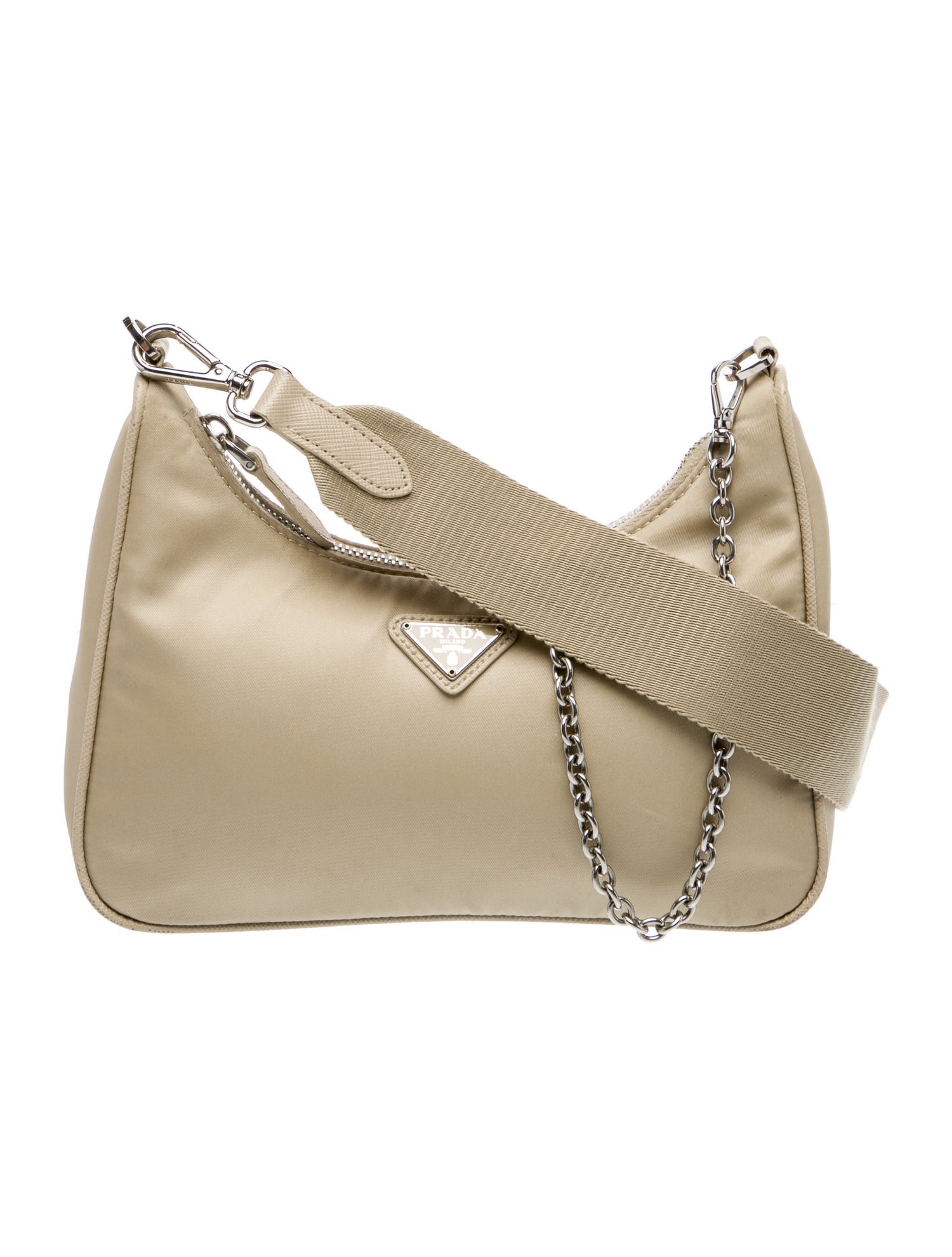 Prada Enameled Metal Triangle Re-Edition 2005