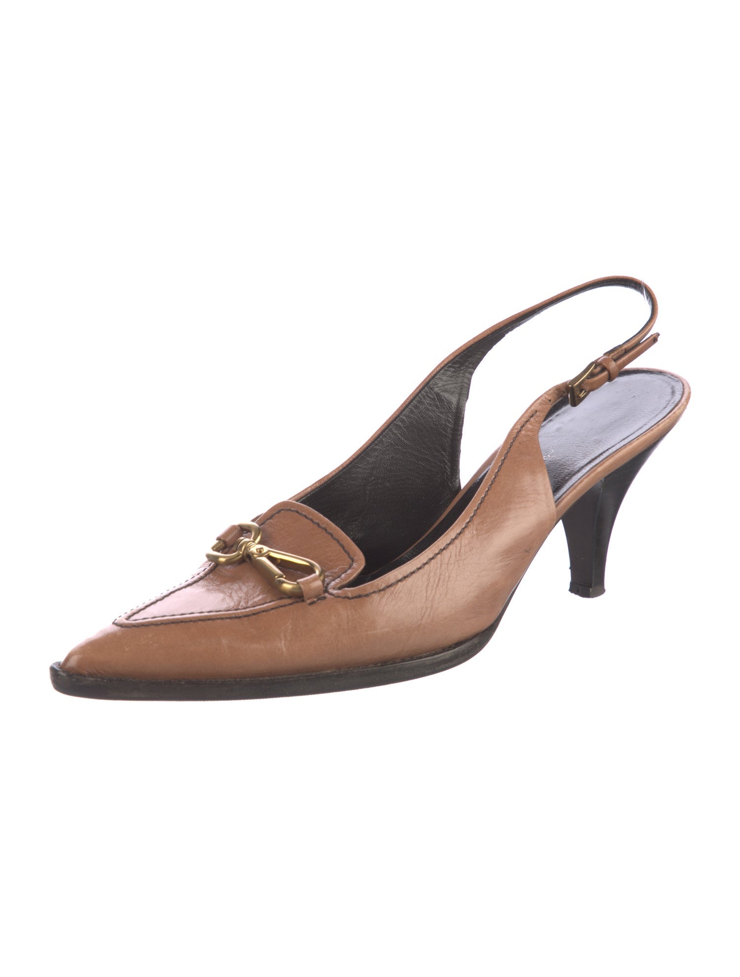 Prada Leather Slingback Pumps