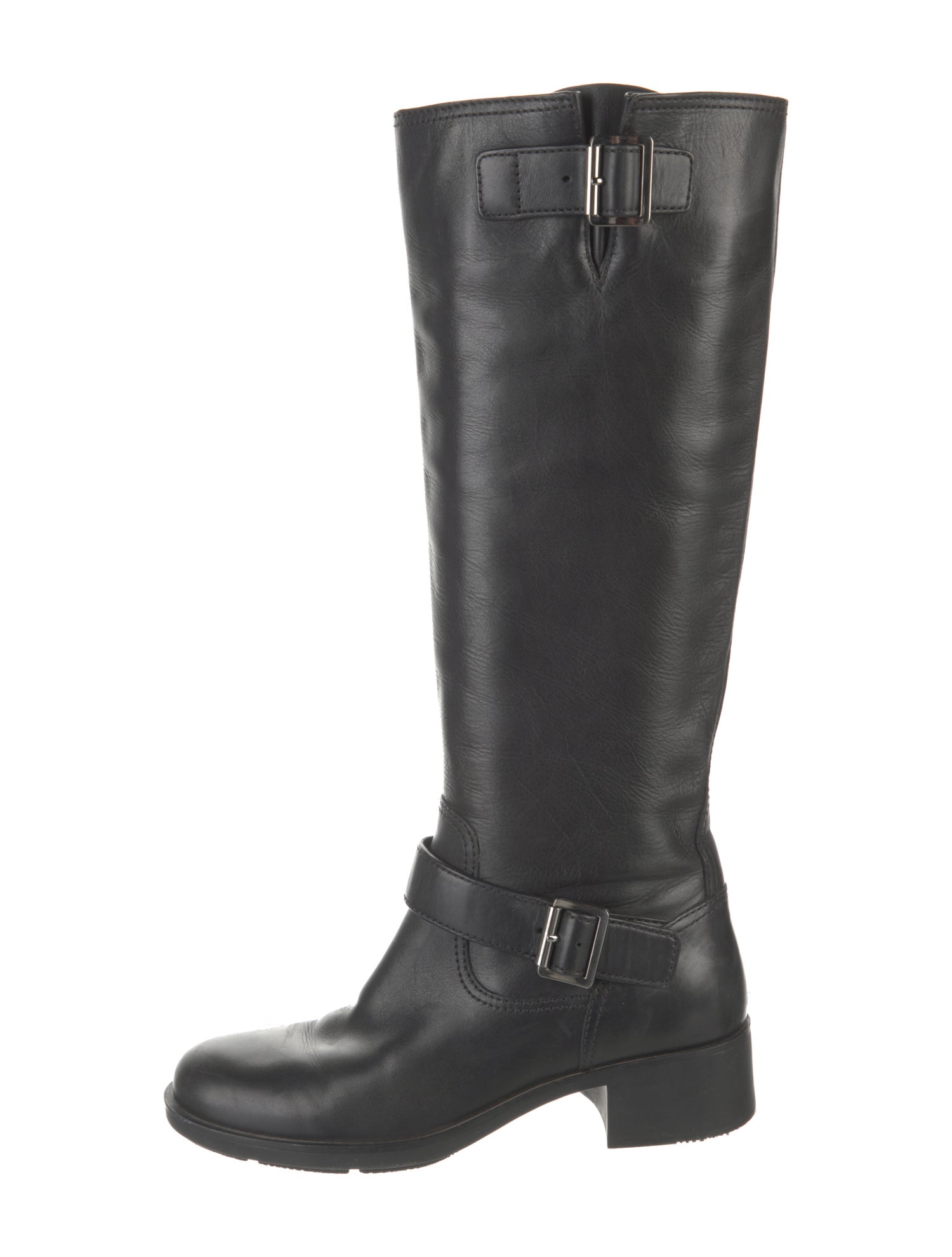 Prada Sport Leather Riding Boots
