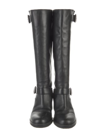 Prada Sport Leather Riding Boots