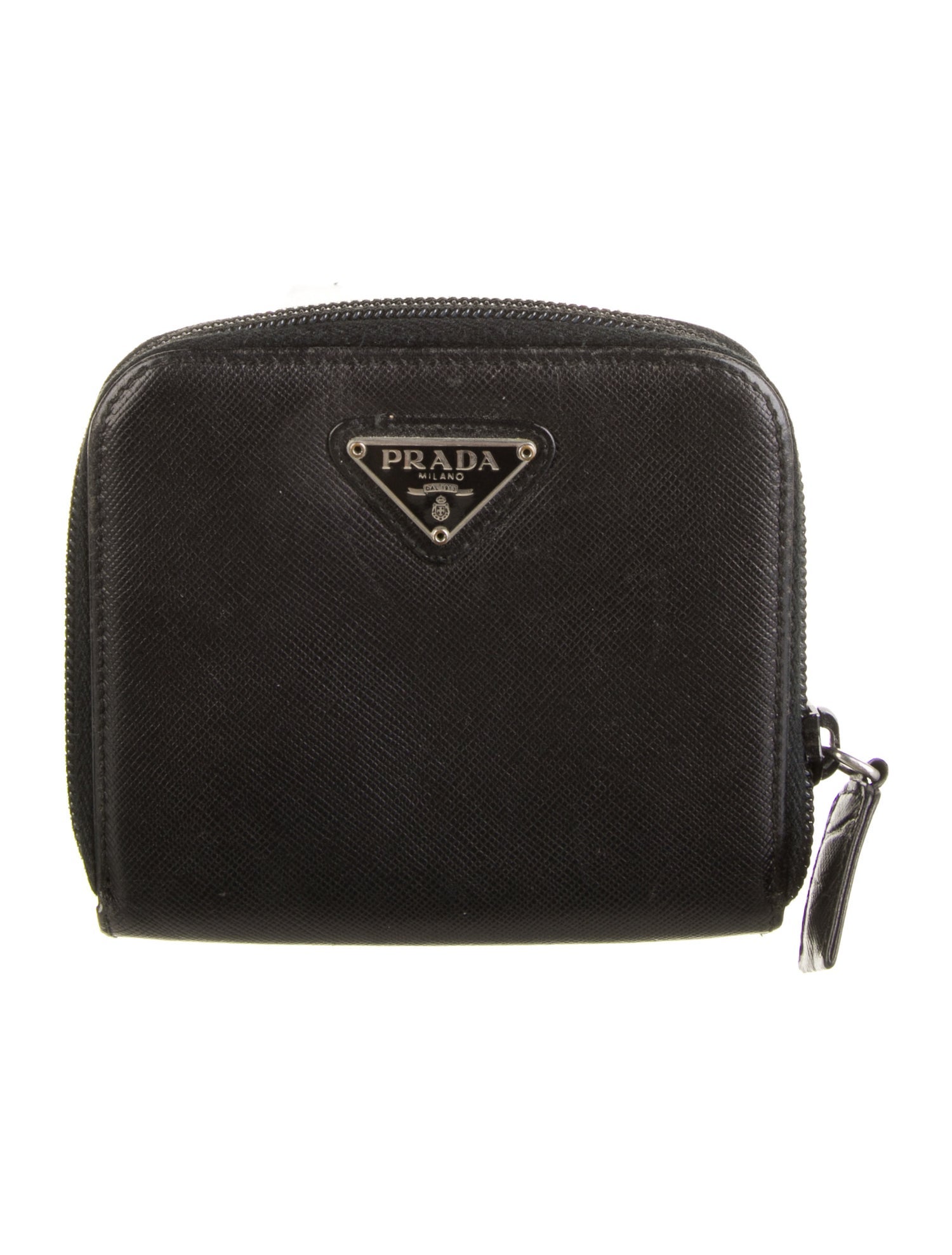 Prada Saffiano Lux Leather Compact Wallet