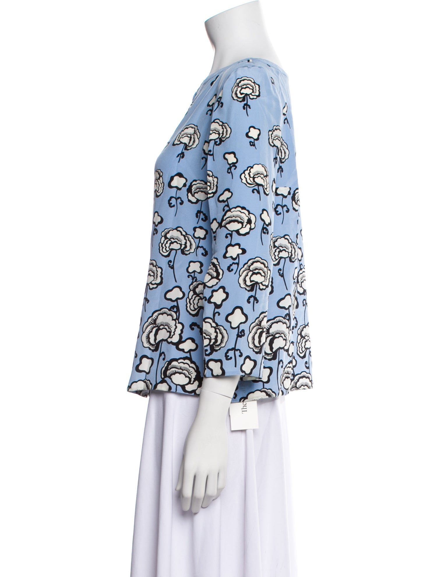 Prada 2010's Floral Print Blouse