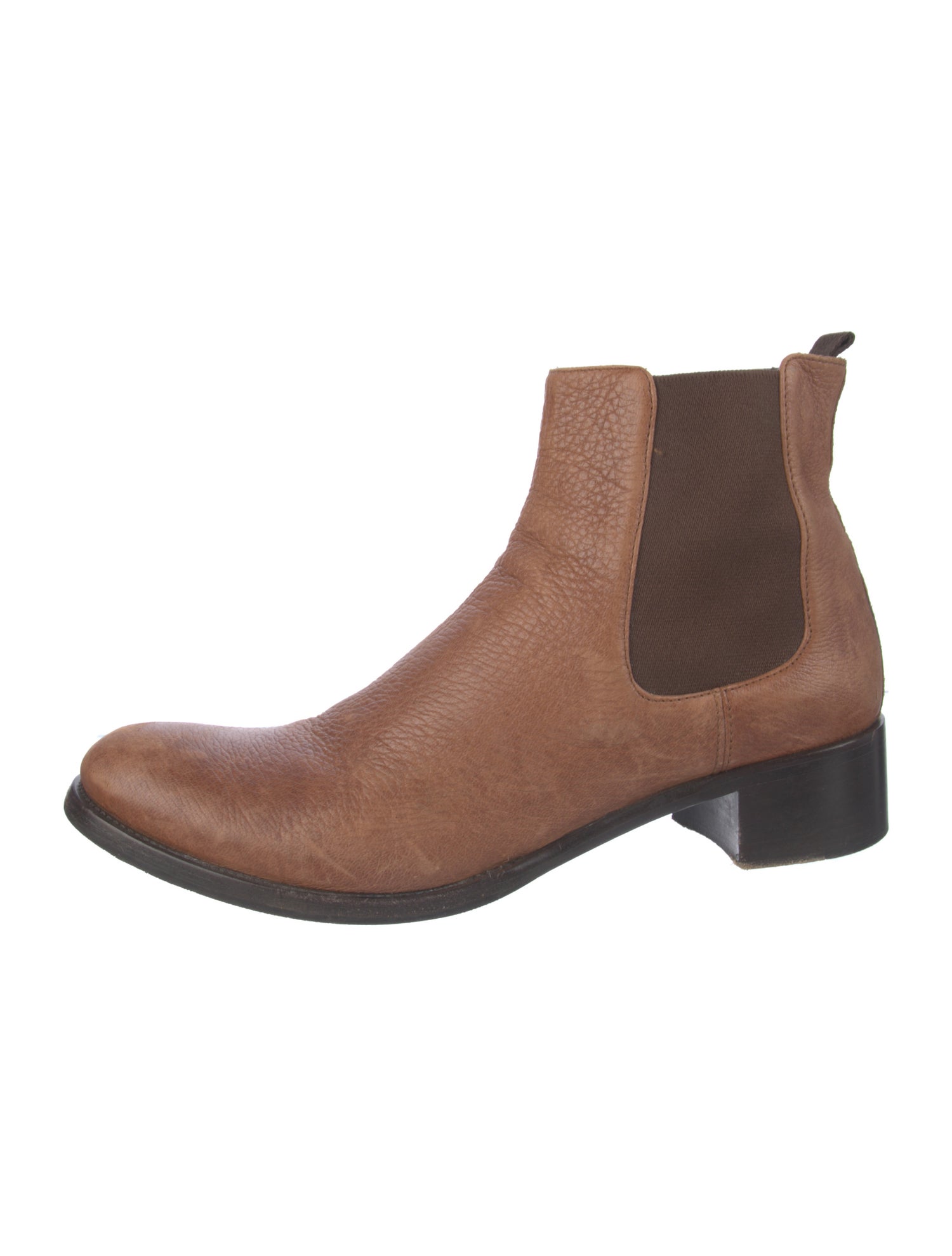 Prada Leather Chelsea Boots