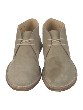 Prada Suede Lace-Up Boots