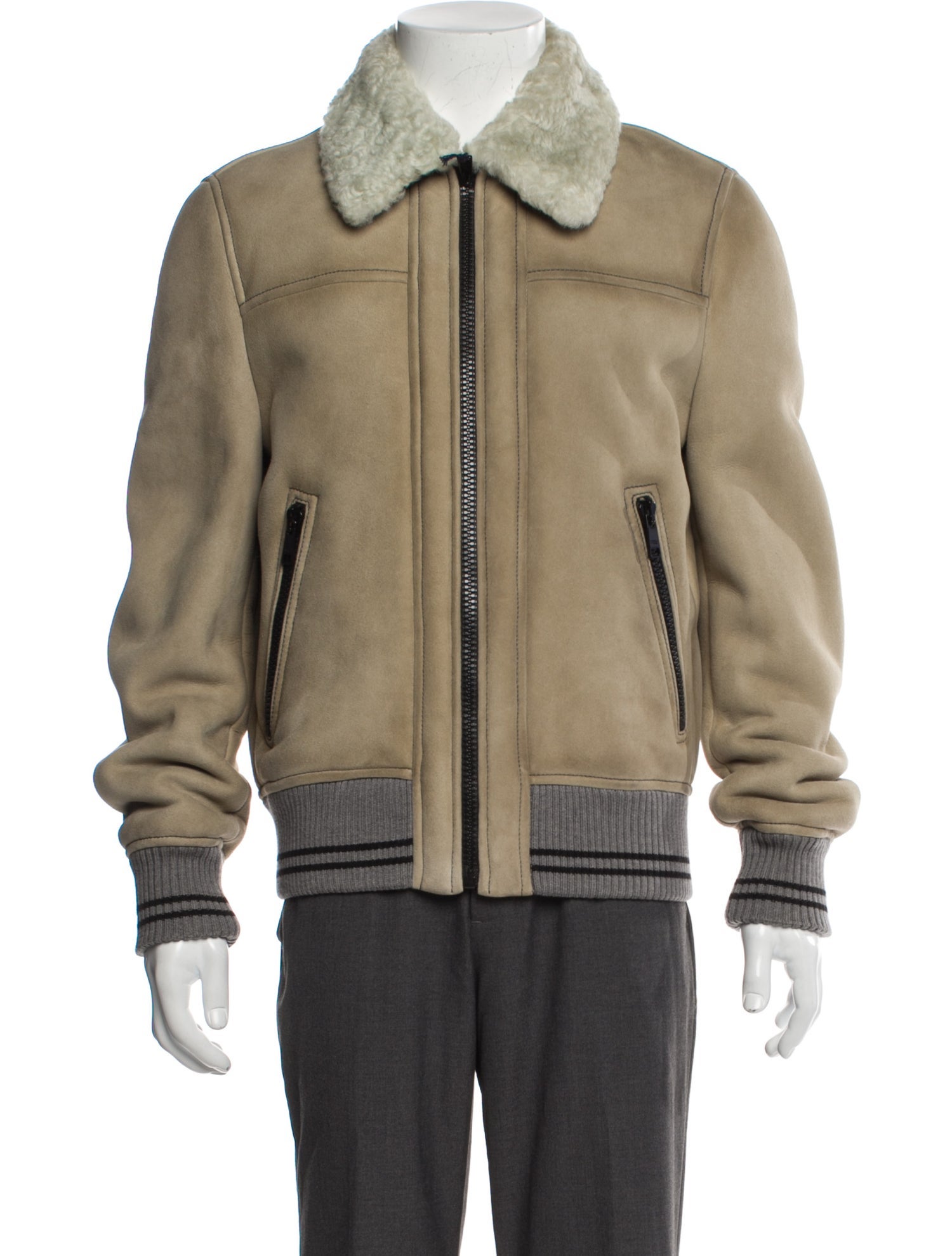 Prada 2016 Shearling Bomber Jacket w/ Tags