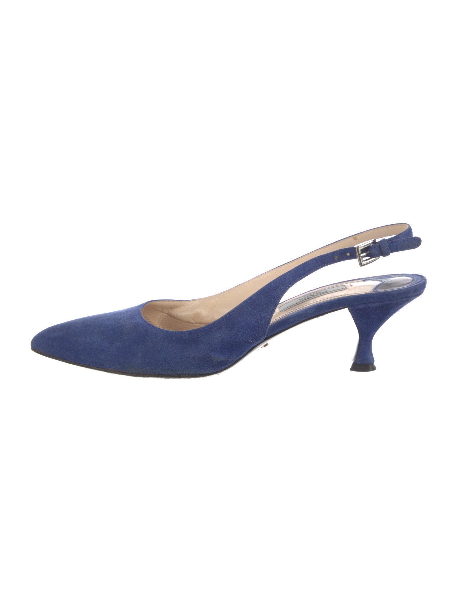 Prada Suede Slingback Pumps