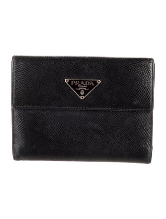 Prada Saffiano Lux Leather Compact Wallet