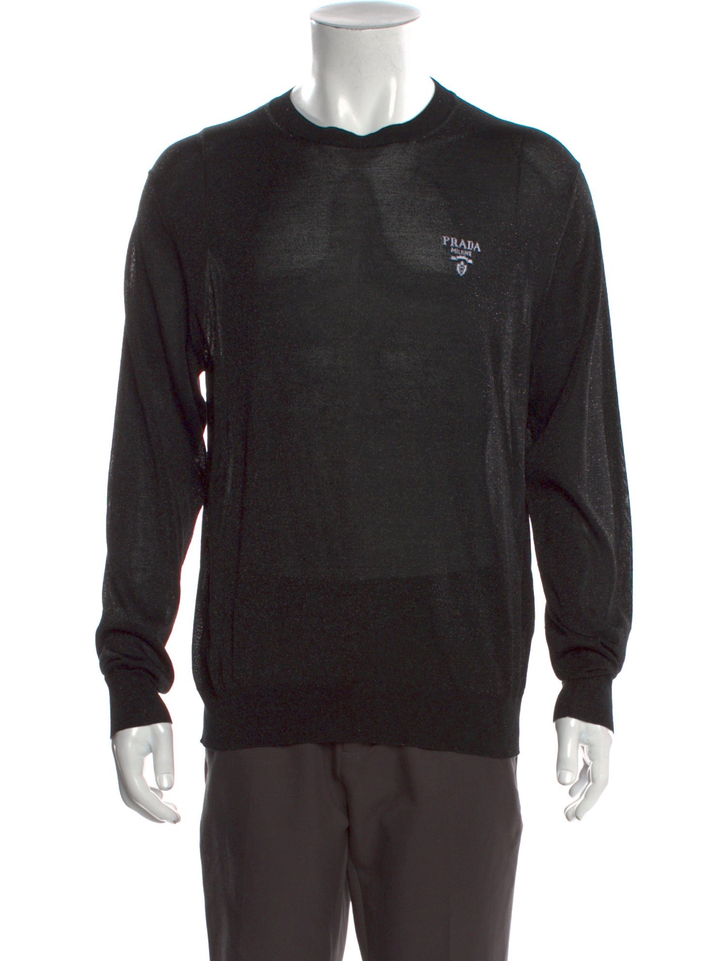 Prada 2021 Graphic Print Polo Sweater