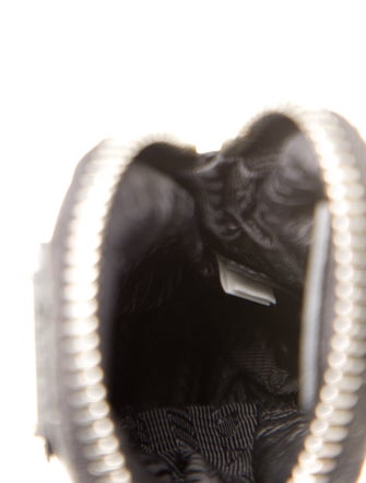 Prada black keychain coin pouch