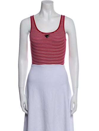 Prada 2025 Striped Crop Top