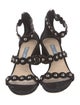 Prada Suede Studded Accents Sandals