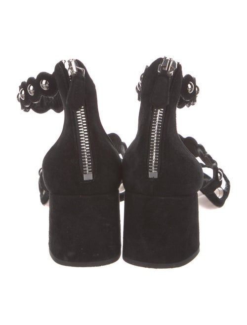 Prada Suede Studded Accents Sandals