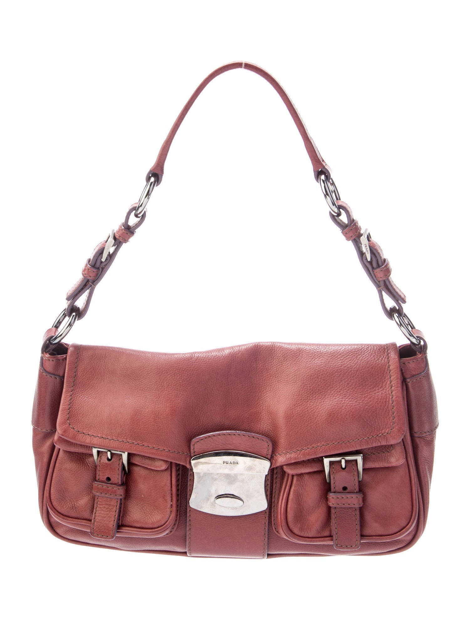 Prada Vitello Daino Leather Shoulder Bag