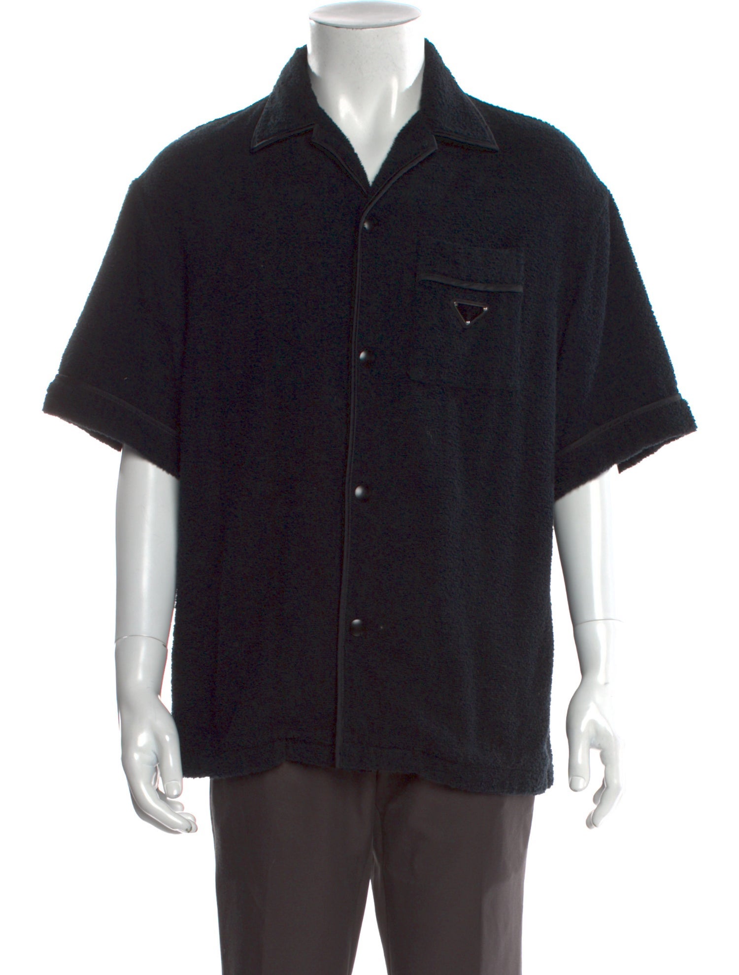 Prada 2021 Enameled Metal Triangle Shirt