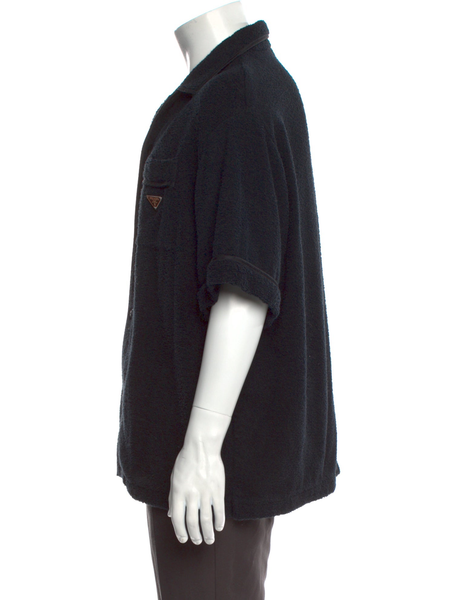 Prada 2021 Enameled Metal Triangle Shirt